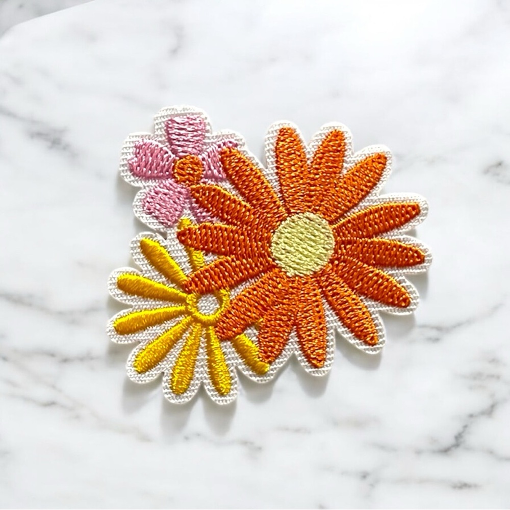 Floral Embroidered Patch